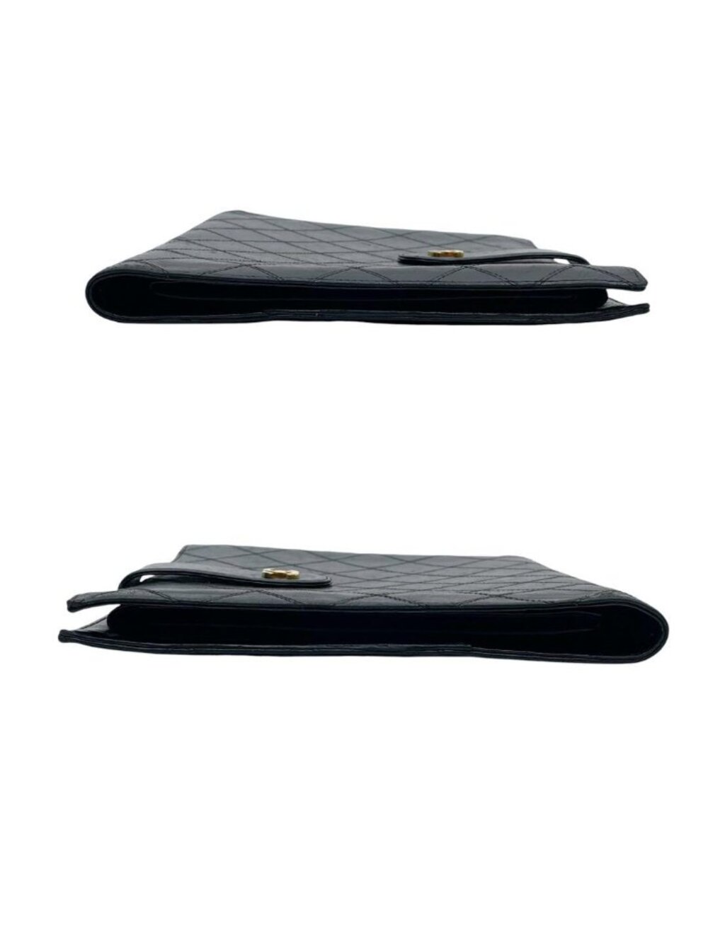 Chanel Bicolor Quilted Lambskin Clutch - Picture 4 of 10